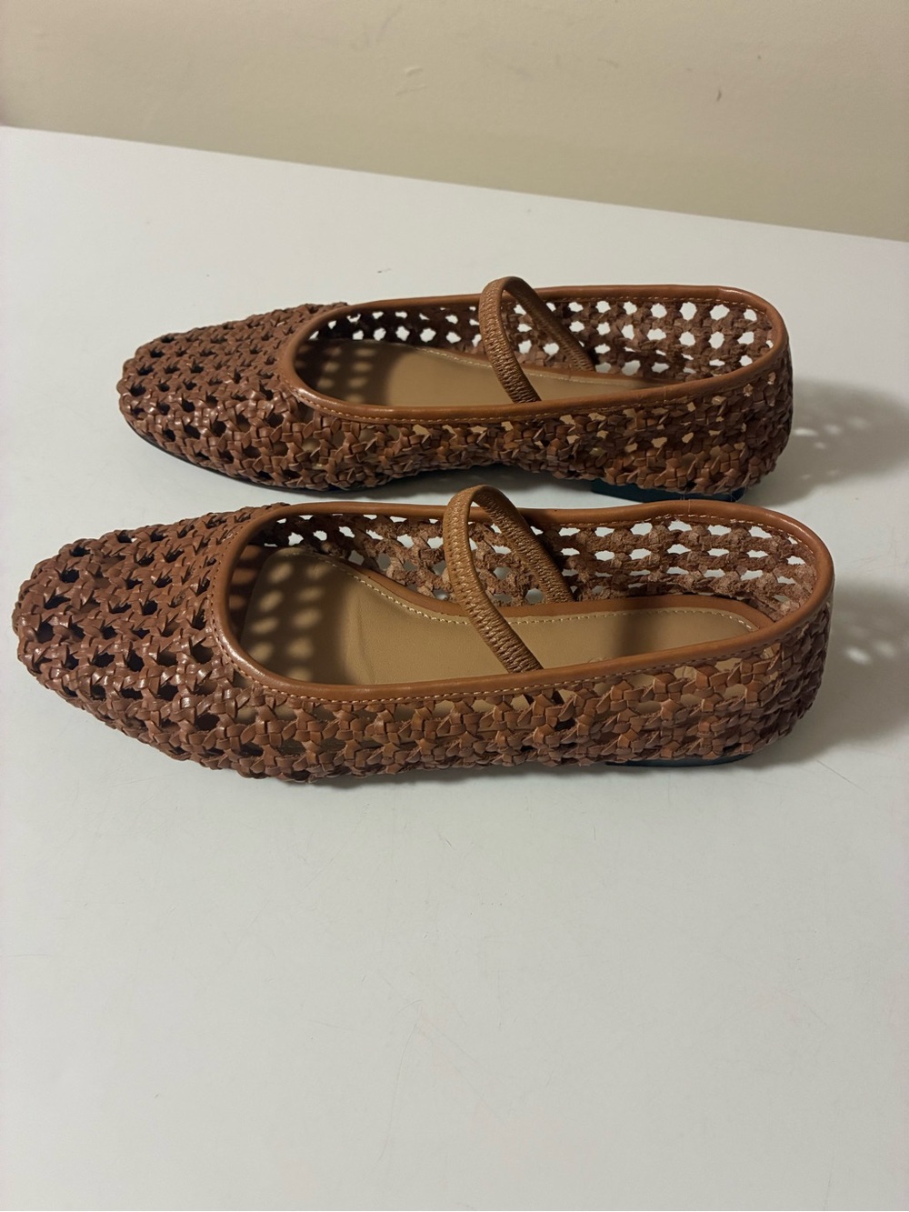 Madewell Woven Mary Jane Flats in Brown - Picture 3 of 5